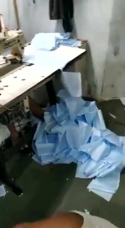 Let's take a look at COVID19 mask production facility, shall we?