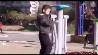 Jumping off a swing gone wrong