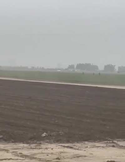 Farm workers running away from being arrested