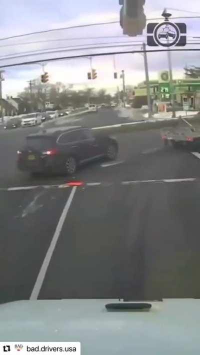 never overtake when is a truck carying stuff in front 