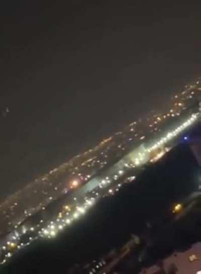 By last night, Isfahan had become a combat zone. The footage begins with the sound of gunshots and then cuts to a massive explosion.