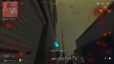 1v1 in the final circle, self revived and got out of gas just in time to claim my first C4 final kill