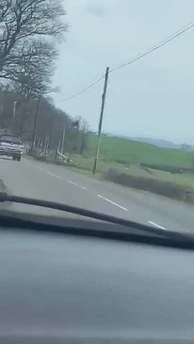 Taking his dads pick-up for a spin