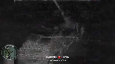 Defeat of the 2S22 Bogdana SAU (8x8 Tatra T158) by a night FPV drone of the aircraft type “Molniya”.