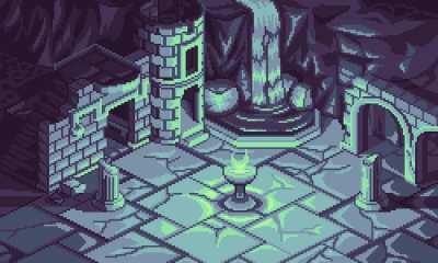 Underground Ruin, Me, Pixel Art, 2021