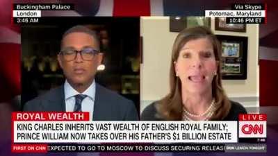 CNN's Don Lemon tells royal commentator Hilary Fordwich the royal family should pay reparations — immediately regrets it