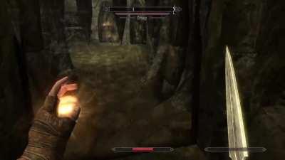 Was clearing out a dungeon while trying to escape from high lvl draugr