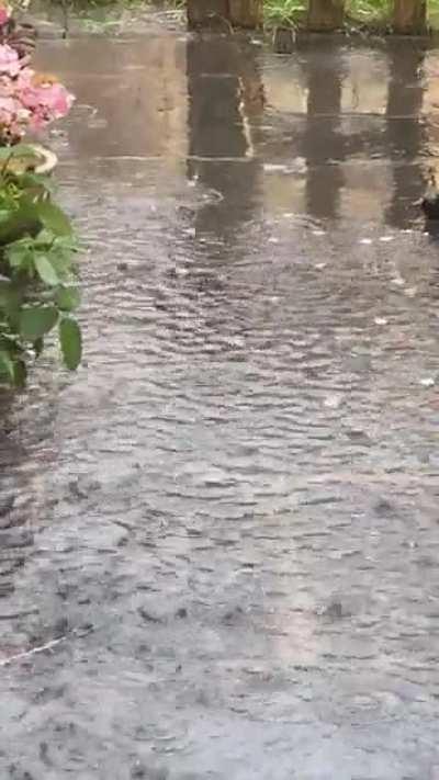 The usual downpour in England