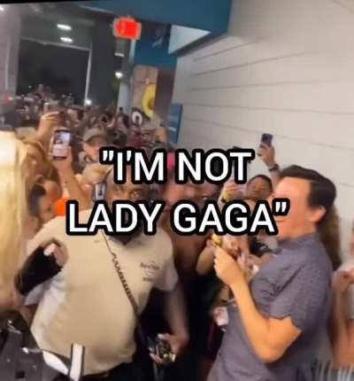 Security guard thought he was following Lady Gaga.