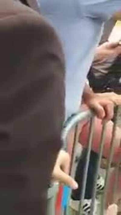 President Macron slapped in the face during France tour.