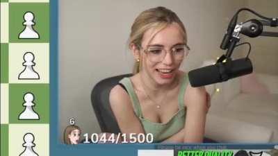 Chess Twitch Streamer/Youtube Vlogger Anna Cramling Pushing Her Clothed Boobs Together Using Her Arms (Also With Slo-Mo) RARE (Just For The Nerds, Unexpected)