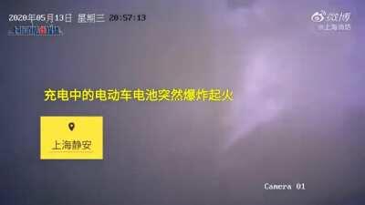 Motorcycle battery randomly explodes while charging