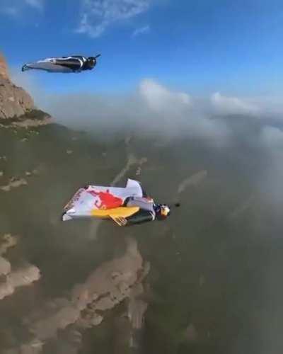 For this stunning footage of wingsuit divers.