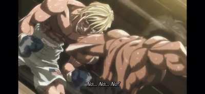 Ricecel Manlet beats Chad. Show is called Hajime No ippo