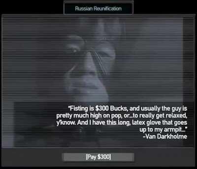 Sergeant Herrington(despot) and Van Darkholme(market lib) Russian reunification super events