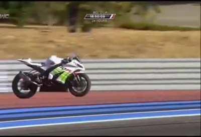 Guess who’s riding the bike?