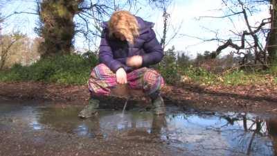 Peeing in a Puddle