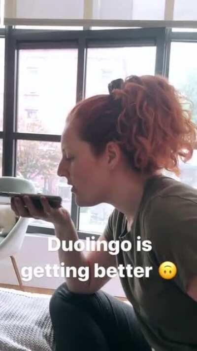 Minha namorada tá aprendendo português