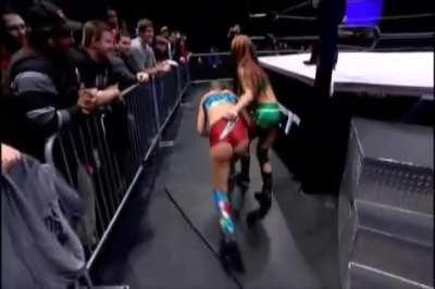 Madison Rayne grabs Alisha Edwards by her pants