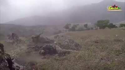 (18+) PKK Rebels Attack Turkish Soldiers At Extremely Close Range (POV)