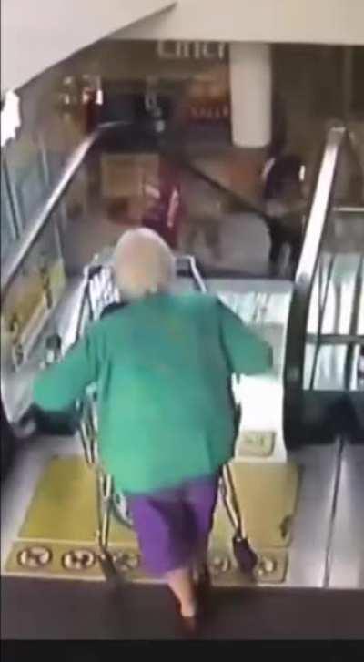 Imma just take dem rolling stairs!