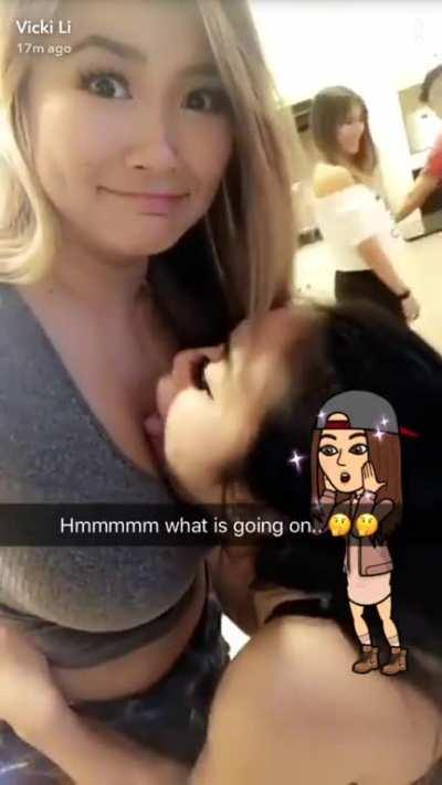 Vicki Li and her friend