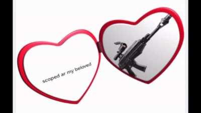 me when i find a scoped ar: