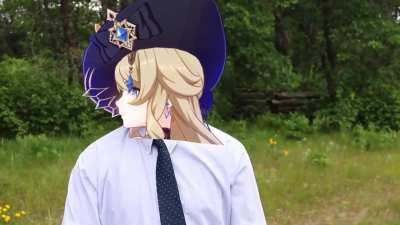 Navia when she has to farm for her own Materials