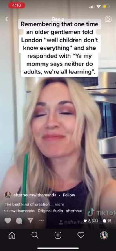 And then everyone clapped....