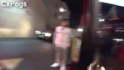 Obnoxious live streamers start a fight, get teeth knocked out