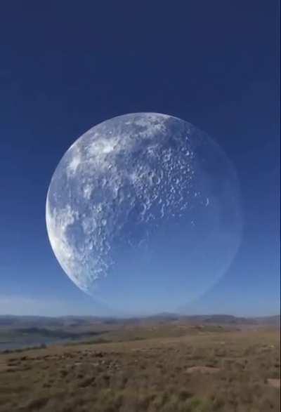 Guys I've found this video on my family WhatsApp group, context: Imagine sitting in this place during the day ( in between Russia and Canada in Arctic ) when the Moon appears in this big size for 30 seconds and blocking the Sun for 5 Seconds disappears.Gl