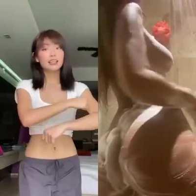 Showing off her bootiful body