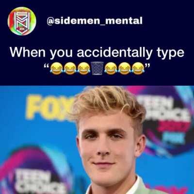 When JJ accidentally typeS 