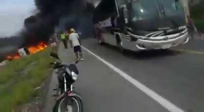 Locals helping themselves to petro, then.... (fwd to 50 sec mark)