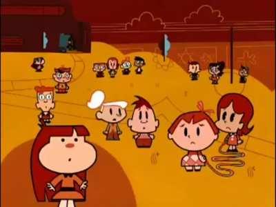 Jenny's teaching kids a very valuable lesson in respect.