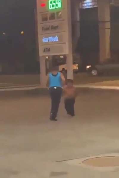 Just A Lil Fight At The Gas Station 
