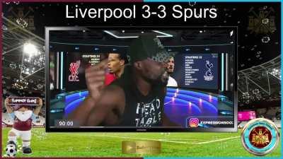 Spuds fan reacts to Richarlison’s equalizer and Jota’s winner