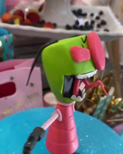 Invader Zim cake made by our local cake shop
