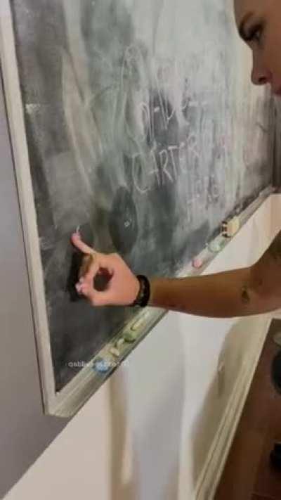 Leaving My Mark on The Blackboard [OC]