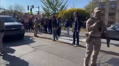 The people of Evanston, Illinois rise up and shout down ICE officers who have abducted people from the street