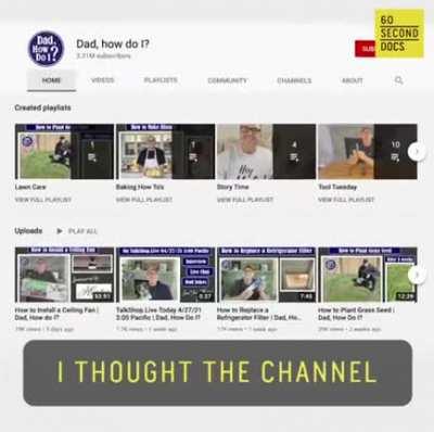 He makes a youtube video teaching people about stuff and treat everyone as his child.