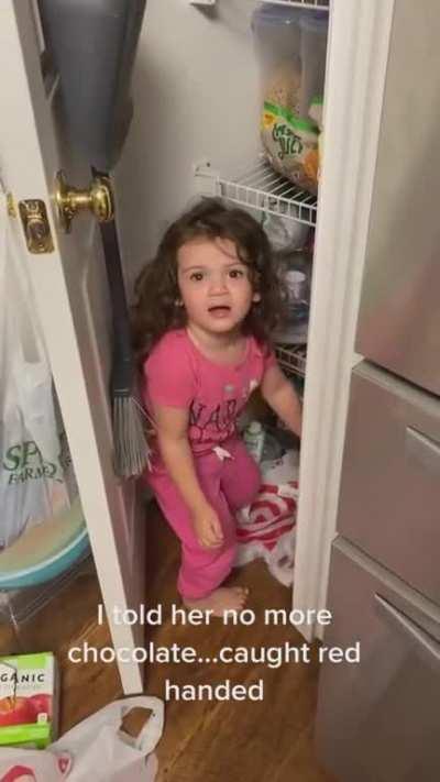 This Girl Sneaking into the Pantry
