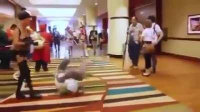 ele so queria mostrar o seu treinamento brabo