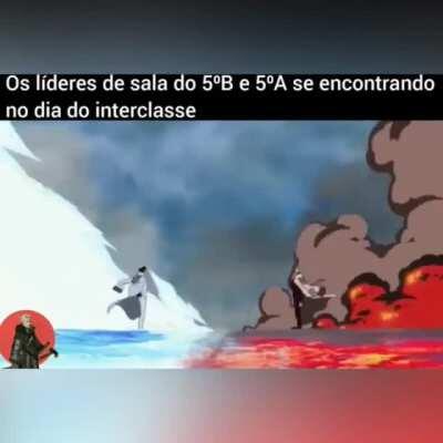 Flamengo e Vasco se encontrando no Campo