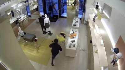 Black Friday Shoppers in Chicago grabbed Christmas gifts from Louis Vuitton