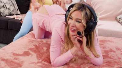 Gracie Jane 's wild plan to distract her gaming roommates turns into a steamy threesome