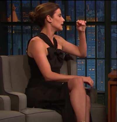 Cobie in a sexy dress