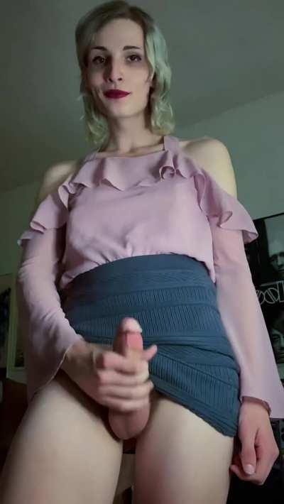 Too big to hide underneath my skirt