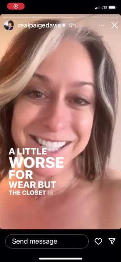 Loves to tell us she’s naked