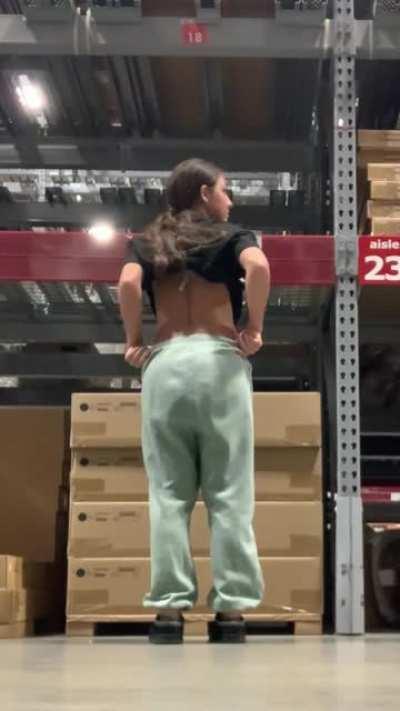 Flashing my pussy in aisle 23 (OC)
